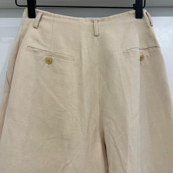 Jones New York Vintage buttercream silk and linen trousers - Picture 6 of 10